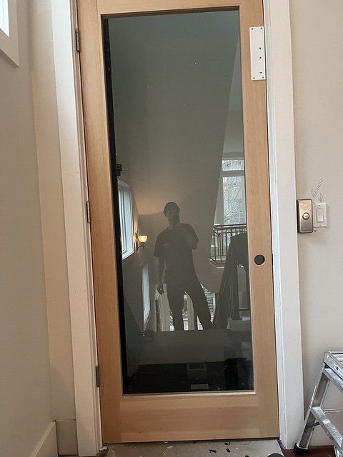 Glass Elevator door