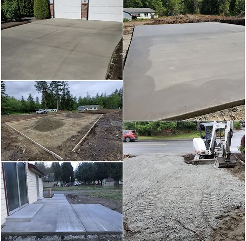 Large concrete slabs