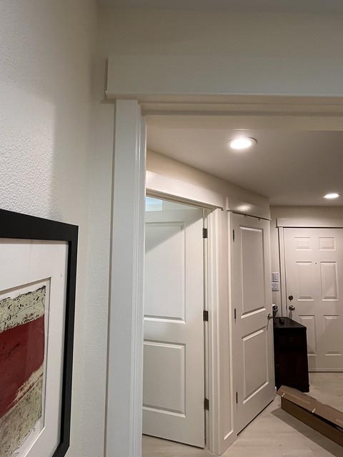 group of doors installed in a condo
