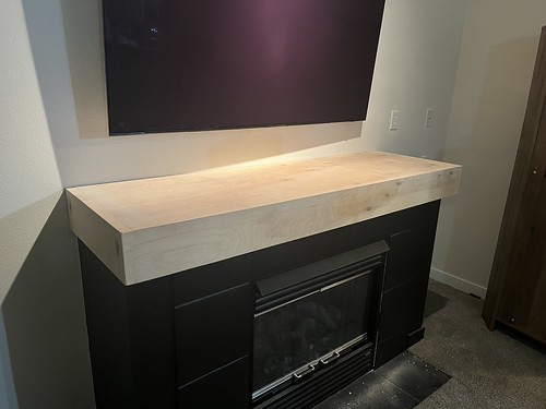 Custom faux mantle piece