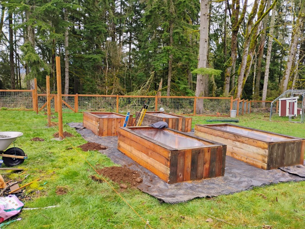 Raised garden beds