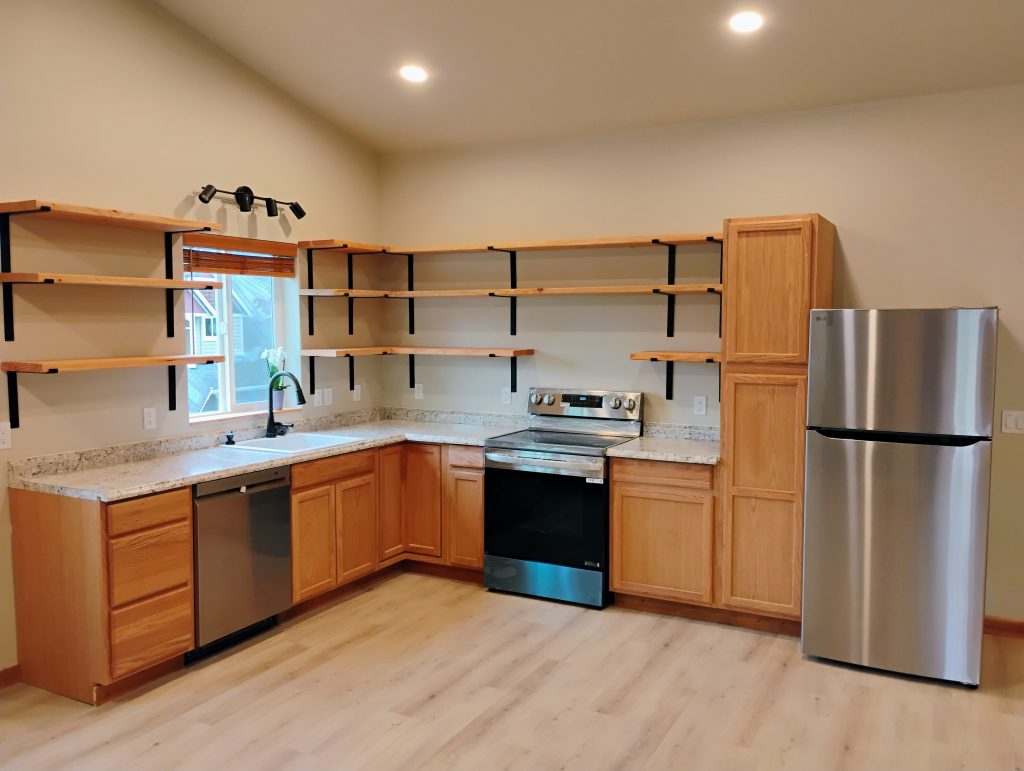 Custom Kitchen Cabinet and Shelf Install