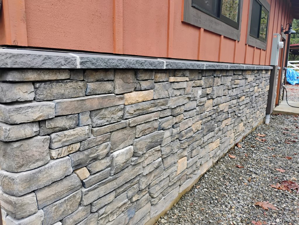 Stone Veneer Across an ADU