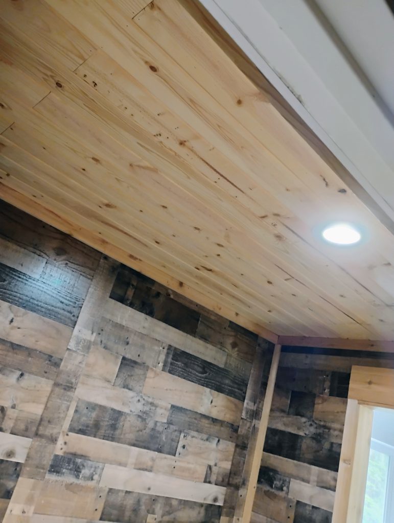 natural wood ceiling